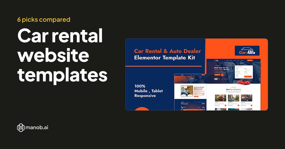 Car Rental Website Templates: 7 Picks for Cars, Limos, Taxis, RVs and Boats