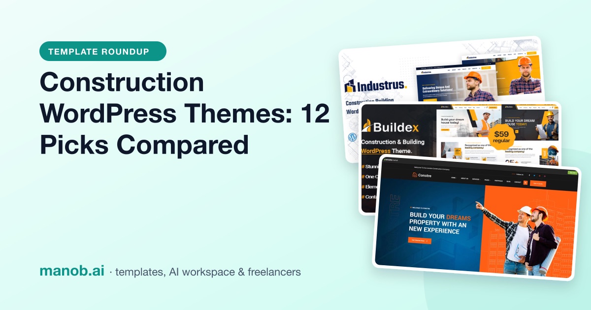 12 Construction WordPress Themes and HTML Templates, Compared