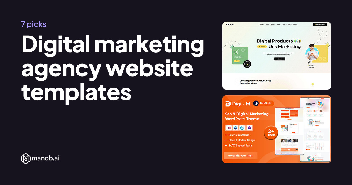 Ten Digital Marketing Agency Website Templates, Compared