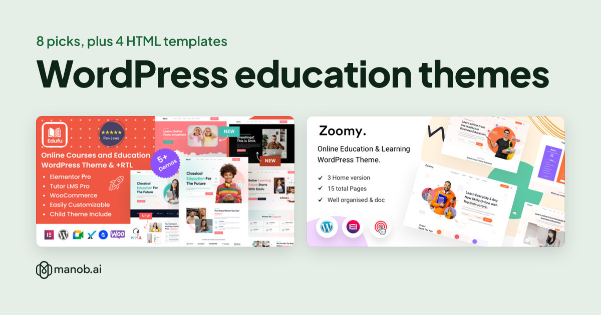 WordPress Education Themes for Schools, Academies and Online Courses: 8 Themes, an Elementor Kit and 4 HTML Templates