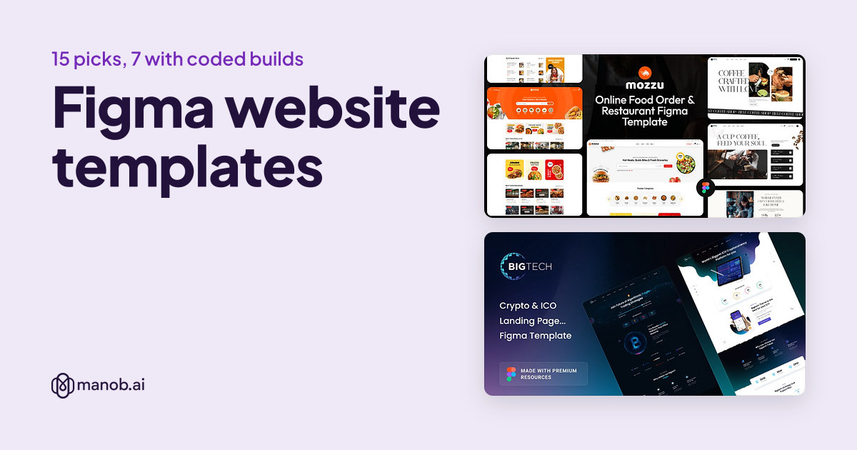 Figma Website Templates: 15 Picks, and Which Ones Come With Code