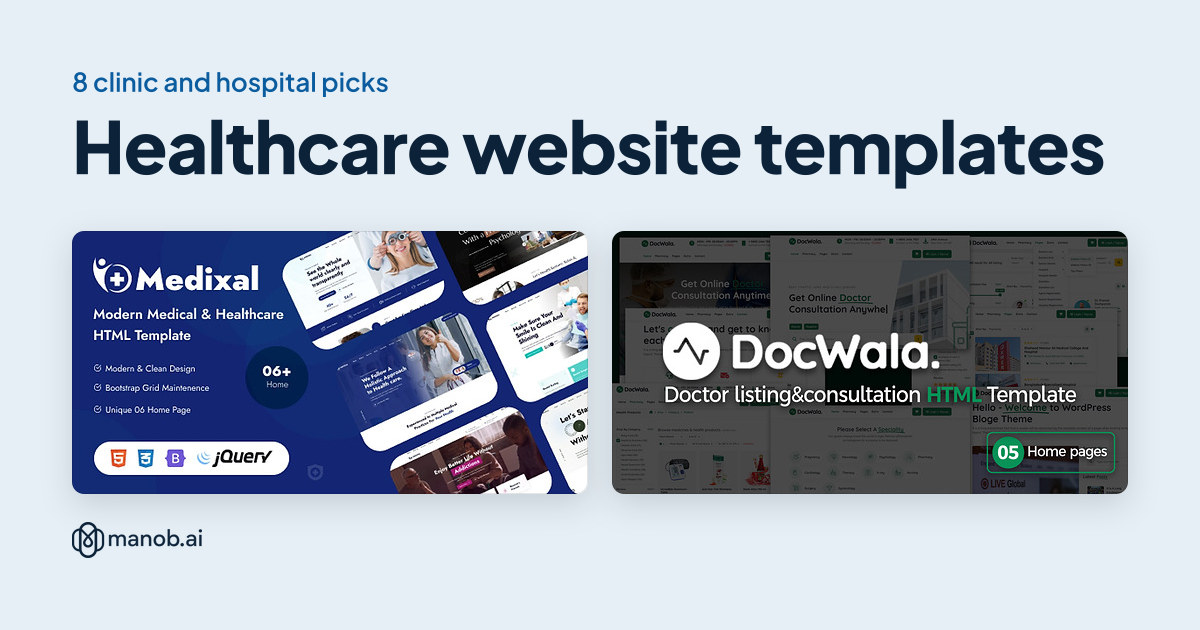 Healthcare Website Templates for Clinics, Hospitals and Doctors