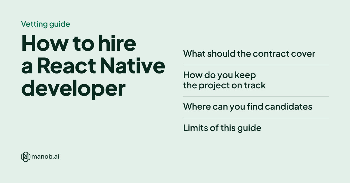 How to Hire a React Native Developer, Step by Step