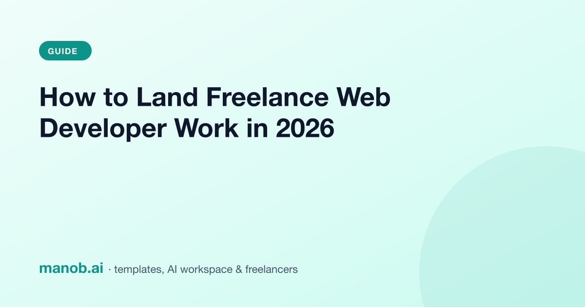 How to Become a Freelance Web Developer and Land Your First Clients