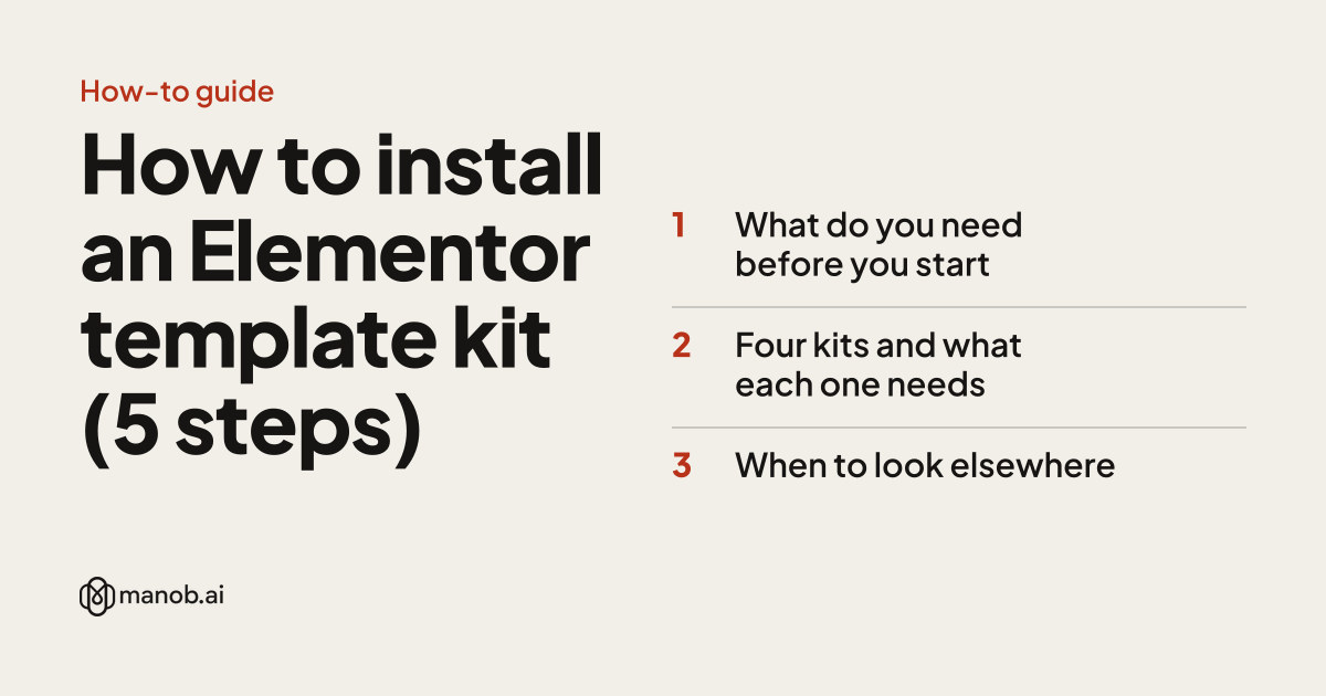 How to Install an Elementor Template Kit: 5 Steps and the Usual Errors