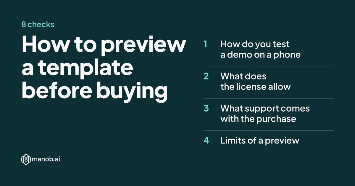 How to Preview a Template Before You Buy It