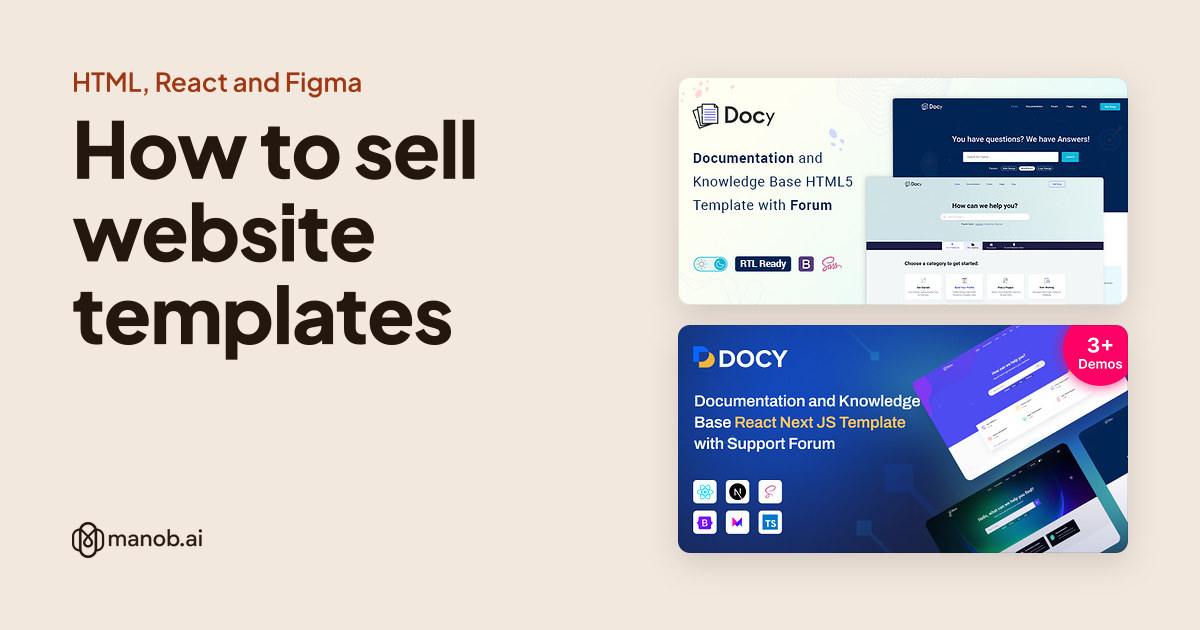 How to Sell Website Templates: Formats, Marketplaces and Fees