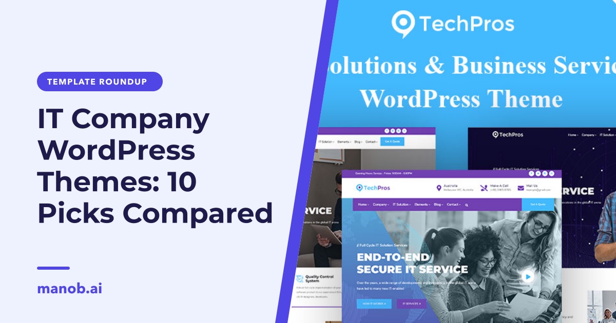IT Company WordPress Themes: 10 Picks for MSPs, Software Houses and Security Firms