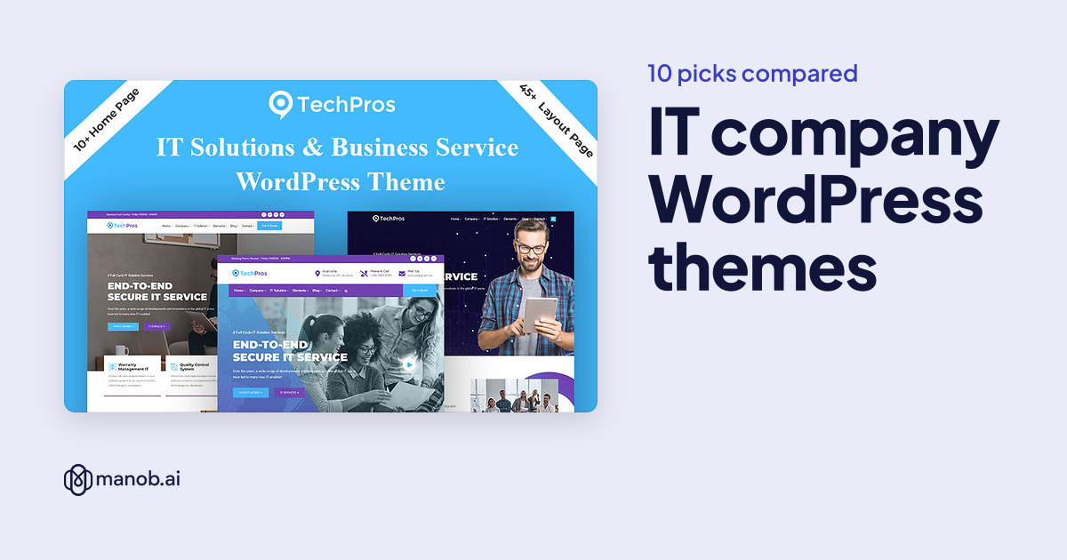 IT Company WordPress Themes: 10 Picks for MSPs, Software Houses and Security Firms