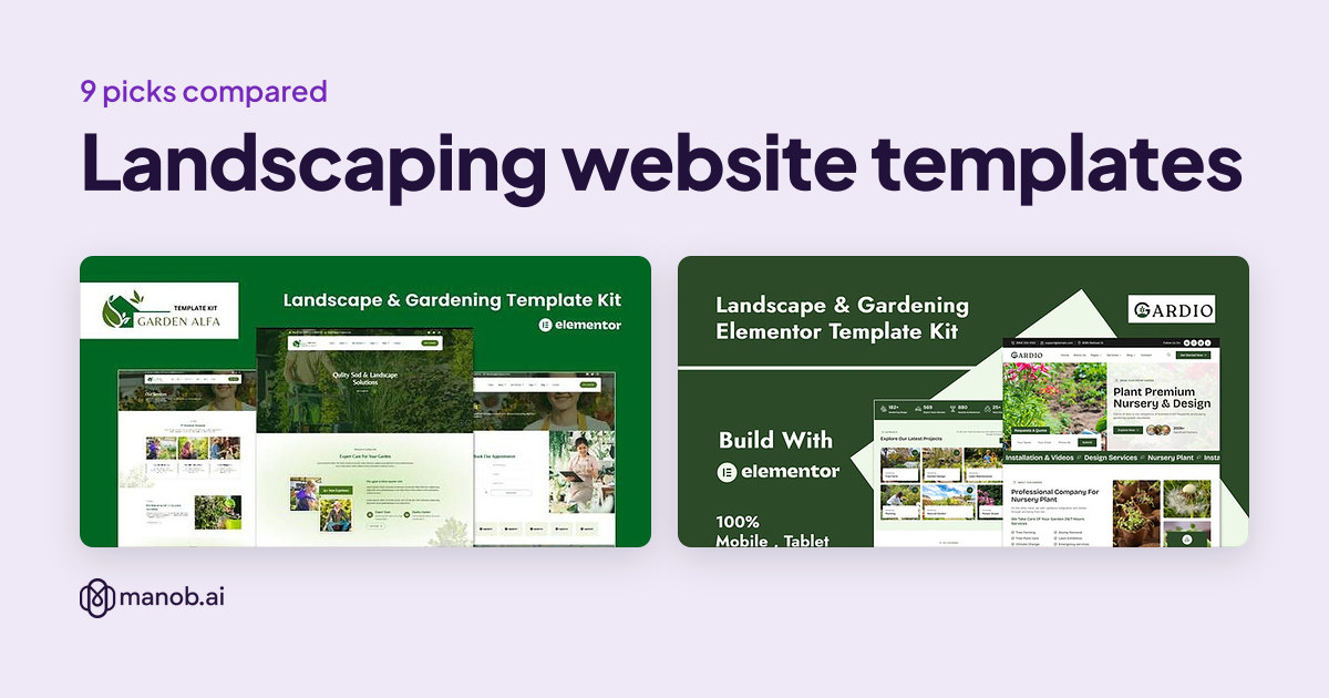 Landscaping Website Templates and WordPress Themes: 10 Picks Compared