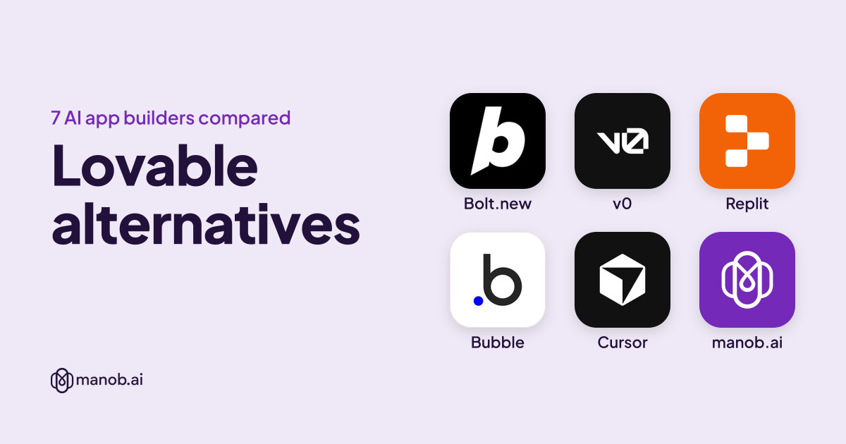 7 Lovable Alternatives, Compared on Price, Stack and Code Access