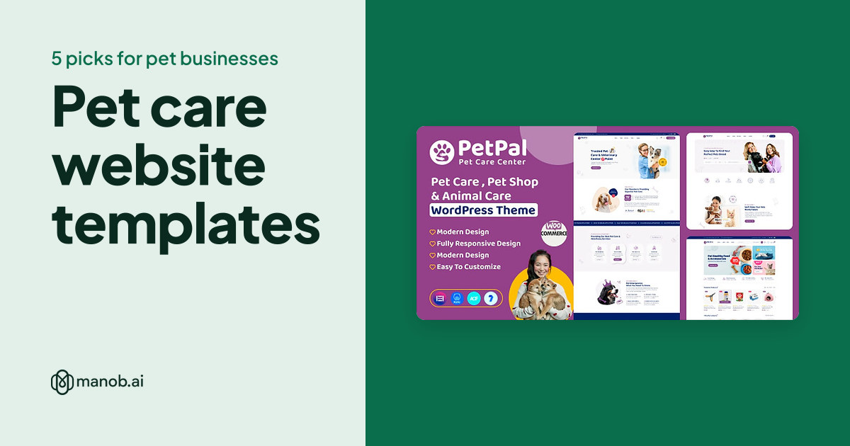 Pet Care Website Templates: 5 Picks for Groomers, Daycares and Pet Shops