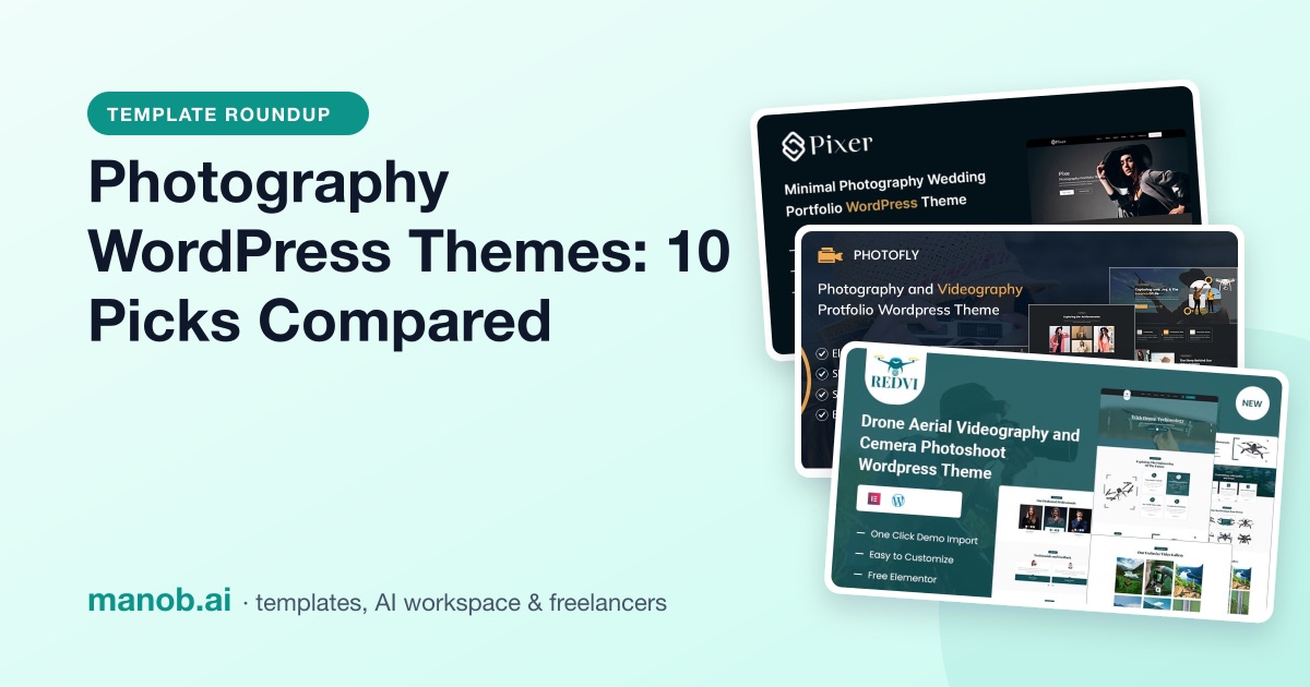 Photography WordPress Themes and Website Templates, Compared