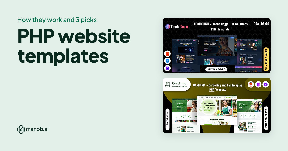 PHP Website Templates: How They Work, Hosting Needs and 3 Picks
