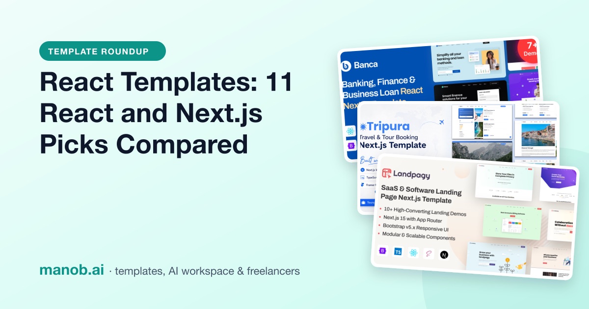11 React and Next.js Templates, Compared by Stack