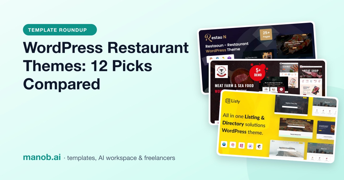 WordPress Restaurant Themes and HTML Templates: 12 Picks Compared