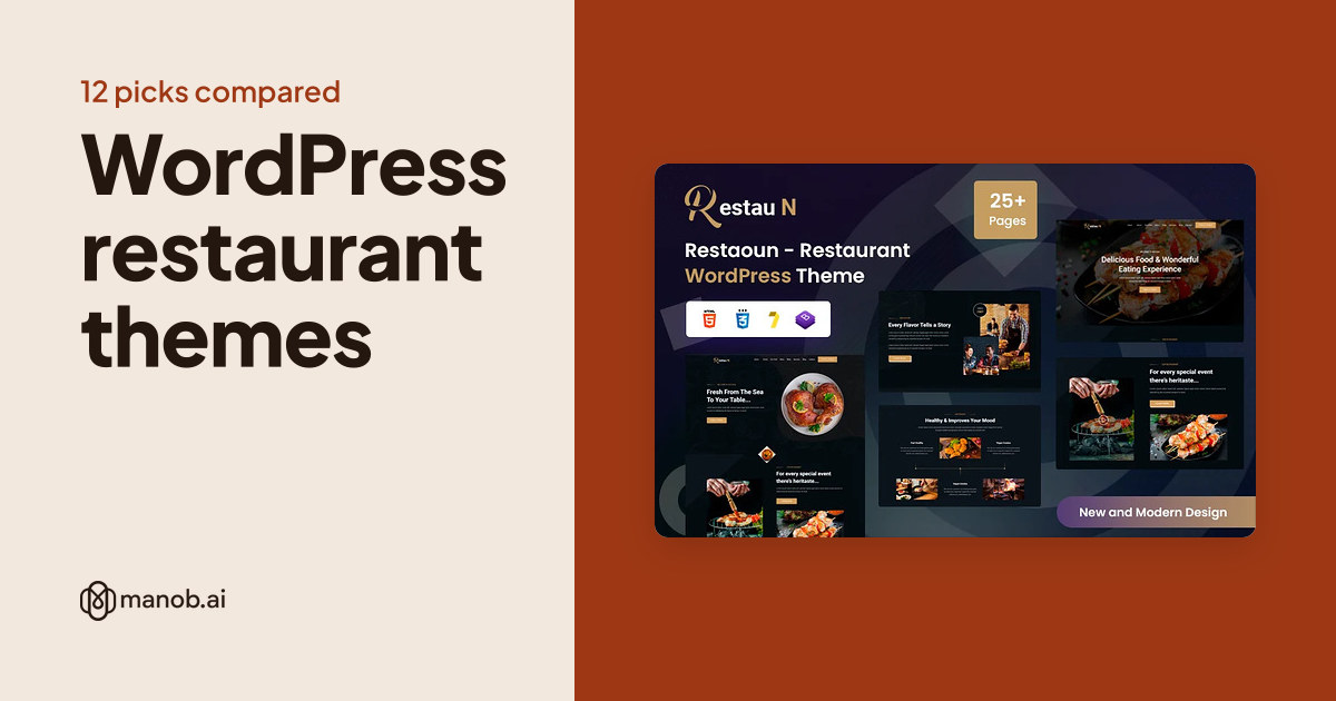 WordPress Restaurant Themes and HTML Templates: 12 Picks Compared