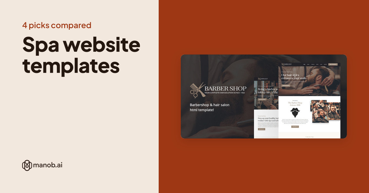 Spa Website Templates for Spas, Salons and Barbershops