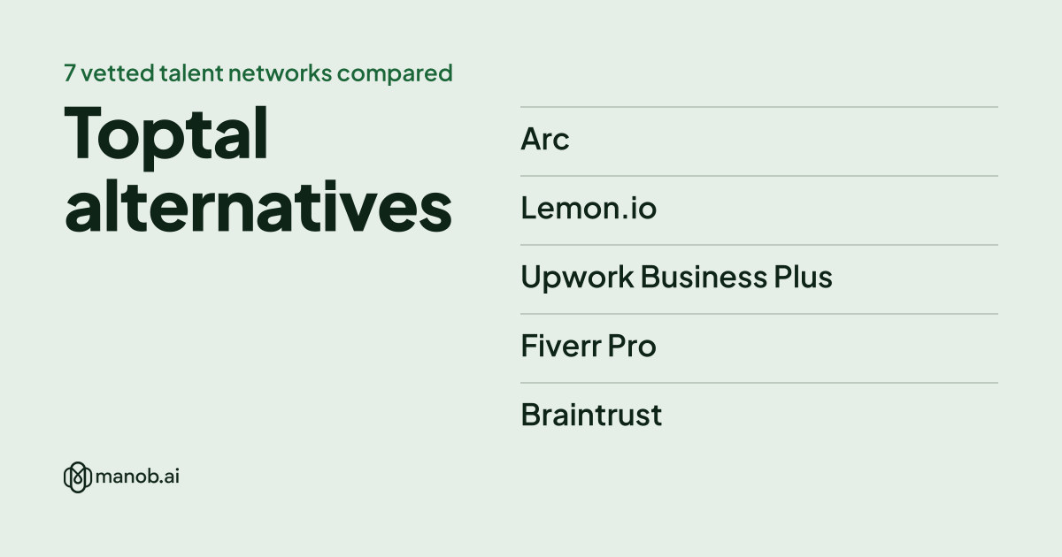 7 Toptal Alternatives for Hiring Vetted Developers
