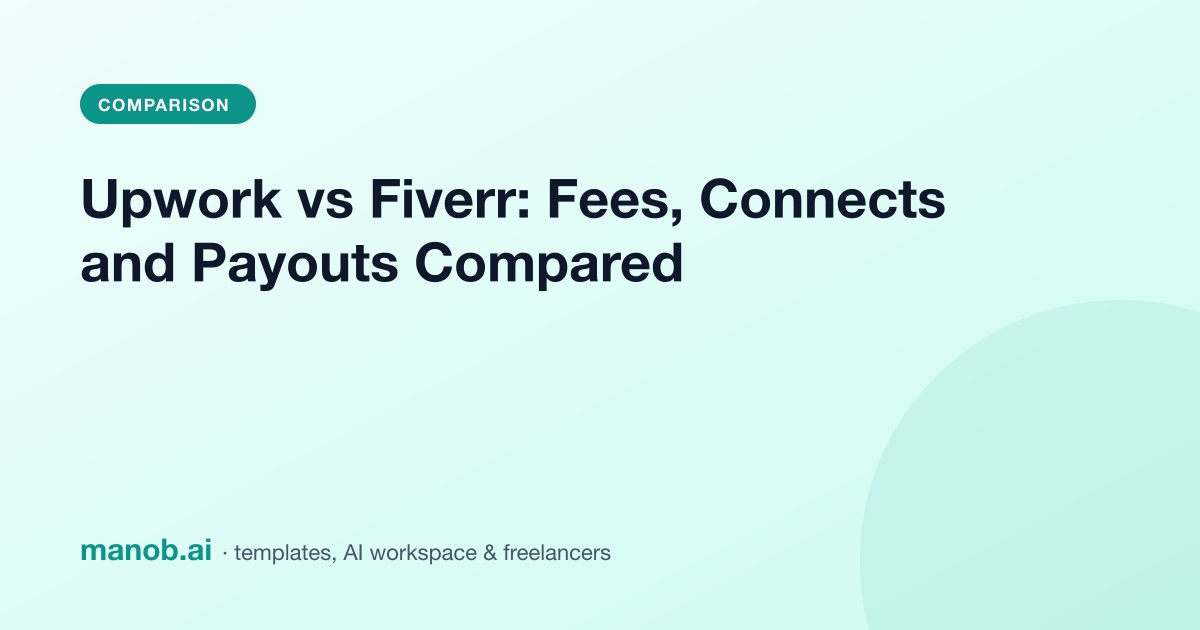 Upwork vs Fiverr for Web Work: Fees, Protection and Payouts